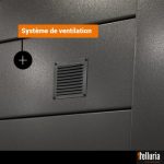 Abri de jardin en acier de 7,1 m² anthracite - TELLURIA CLASSICO 3024 – Image 8