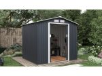 Abri de jardin métal "Vegas" - 4,07 m² - Gris – Image 2