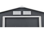 Abri de jardin métal - "Vegas"- 15 m² avec gouttière et récupérateur d'eau - Gris – Image 5