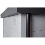Abri de jardin en acier de 7,1 m² anthracite - TELLURIA CLASSICO 3024 – Image 6