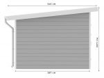 Abri de Jardin Composite SINTRA - 9 m² Gris Clair – Image 4