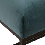 Pouf en velours vert bleuté - Nolan – Image 8