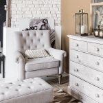 Fauteuil en tissu beige - Emile – Image 4